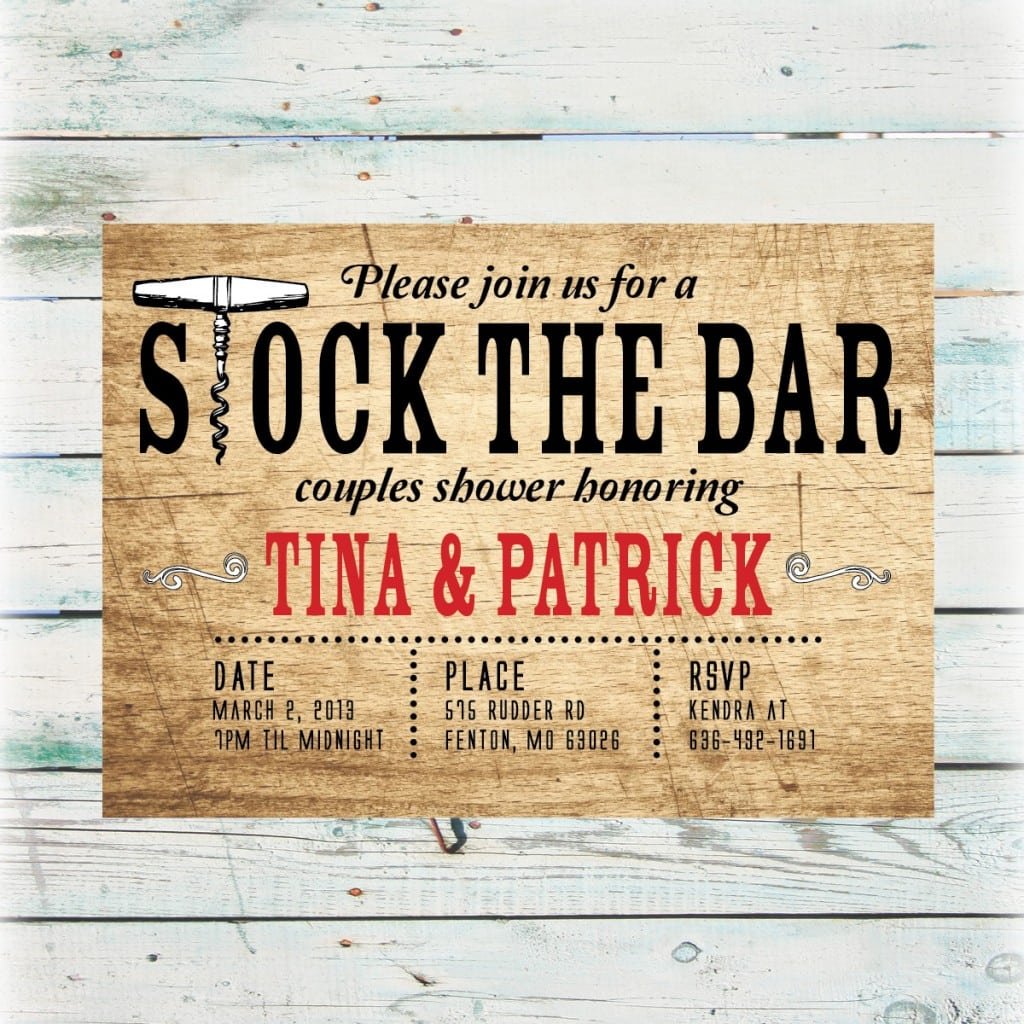 Stock The Bar Party Invitations â Gangcraft Net